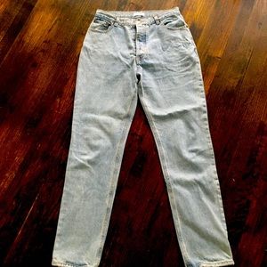 Cry Baby Girlfriend Jeans High Rise Relaxed straight leg jeans light wash 28